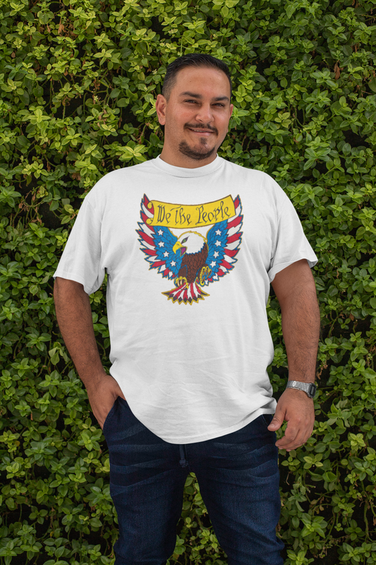 . WE THE PEOPLE Plus Size Heavy Weight Patriotic T-Shirt (S-5XL):  Men's Hanes Beefy-T® - FREE SHIPPING
