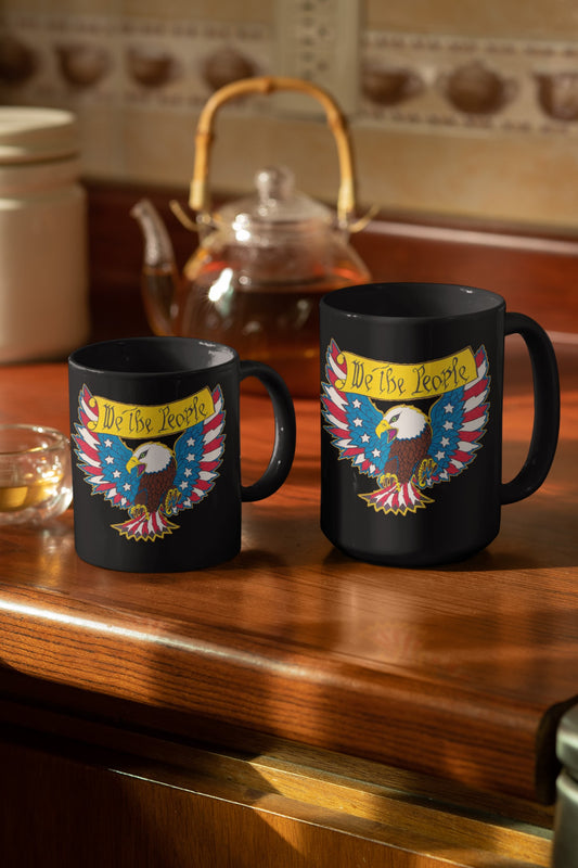 WE THE PEOPLE Patriotic Ceramic Coffee Mug (11oz, 15oz) - FREE SHIPPING