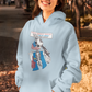 .. LIBERAL BRAIN DAMAGE Heavy Weight Patriotic Biker Hoodie (S-5XL): Women's Gildan 18500 - FREE SHIPPING