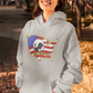 .. NEVER FORGOTTEN Heavy Weight Patriotic Military Hoodie (S-5XL):  Women's Gildan 18500 - FREE SHIPPING