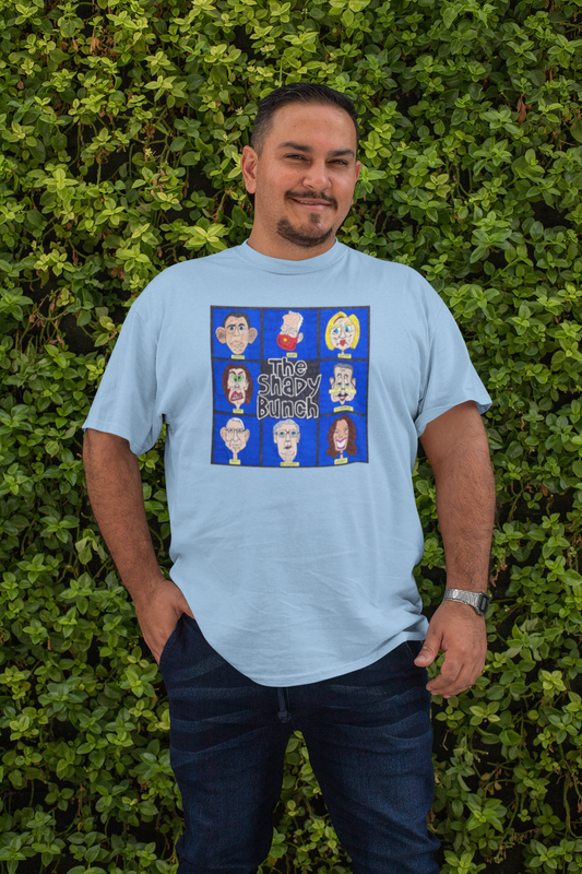 . THE SHADY BUNCH Plus Size Heavy Weight Patriotic T-Shirt (S-5XL):  Men's Hanes Beefy-T® - FREE SHIPPING