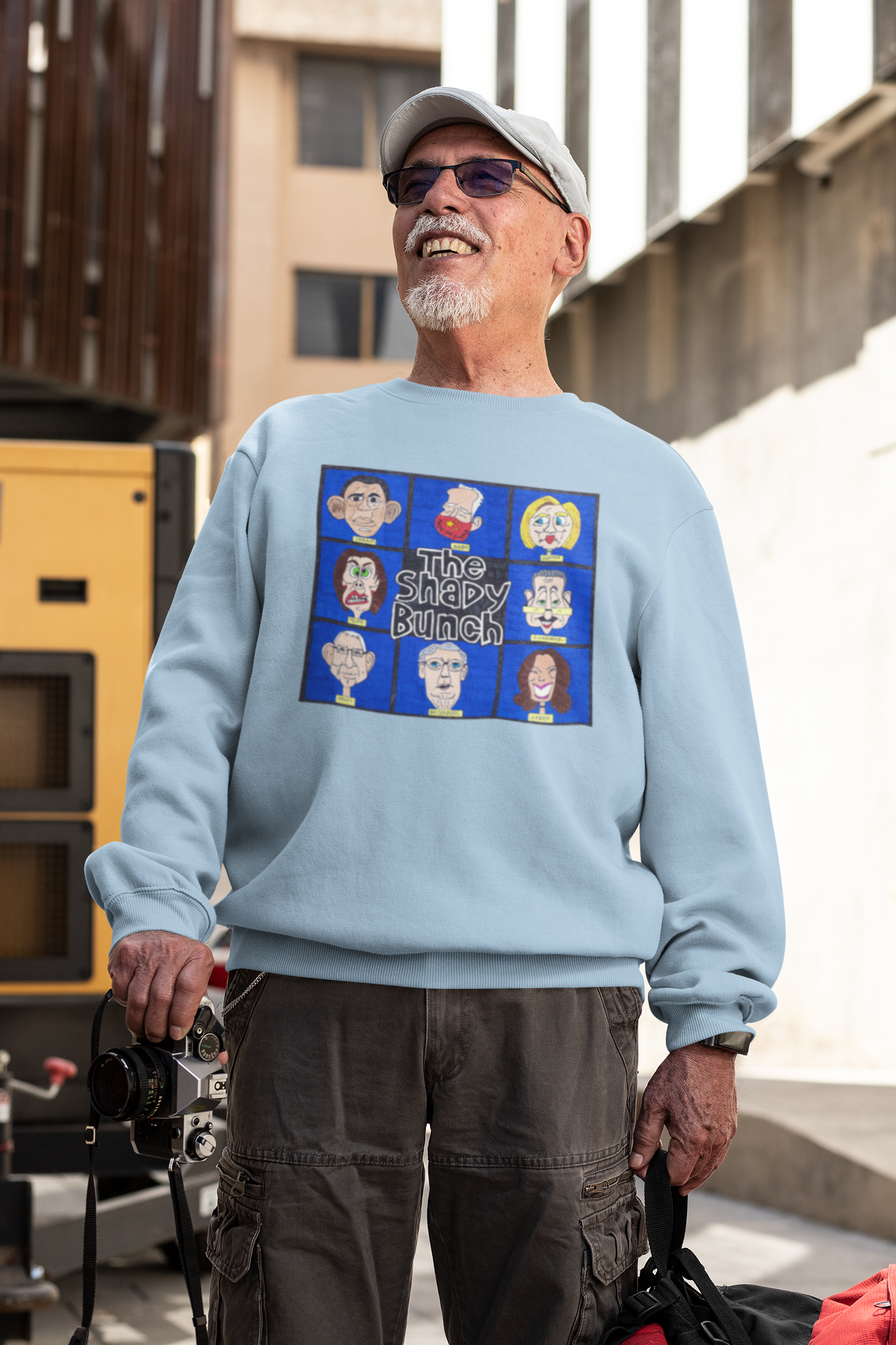 . THE SHADY BUNCH Heavy Weight Patriotic Sweatshirt (S-5XL):  Men's Gildan 18000 - FREE SHIPPING