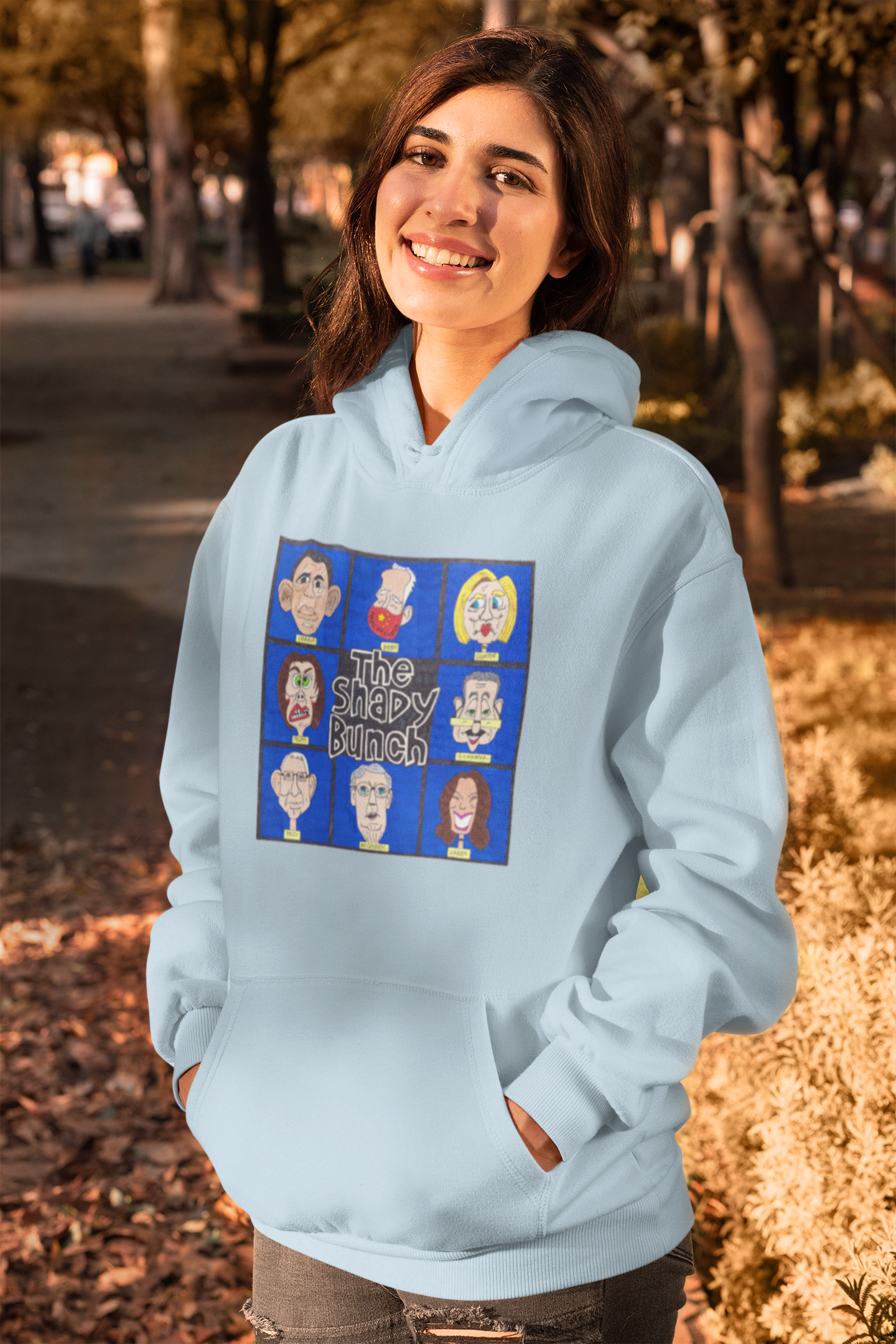 .. THE SHADY BUNCH Heavy Weight Patriotic Hoodie (S-5XL):  Women's Gildan 18500 - FREE SHIPPING