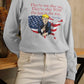 . TRUMP Heavy Weight Patriotic Long Sleeve T-Shirt (S-2XL):  Women's Gildan 2400 - FREE SHIPPING