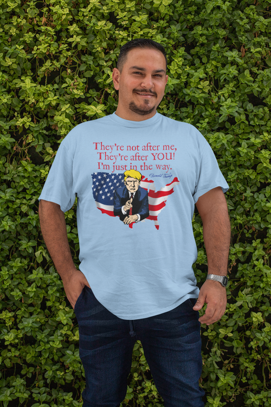 . TRUMP Plus Size Heavy Weight Patriotic T-Shirt (S-5XL):  Men's Hanes Beefy-T® - FREE SHIPPING