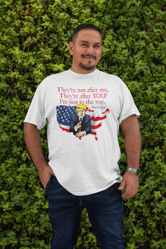. TRUMP Plus Size Heavy Weight Patriotic T-Shirt (S-5XL):  Men's Hanes Beefy-T® - FREE SHIPPING