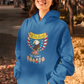 .. WE THE PEOPLE vs THE SWAMP Heavy Weight Patriotic Hoodie (S-5XL):  Women's Gildan 18500 - FREE SHIPPING