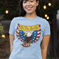 . WE THE PEOPLE Fitted Patriotic T-Shirt (S-2XL):  Women's Bella+Canvas 6004 - FREE SHIPPING
