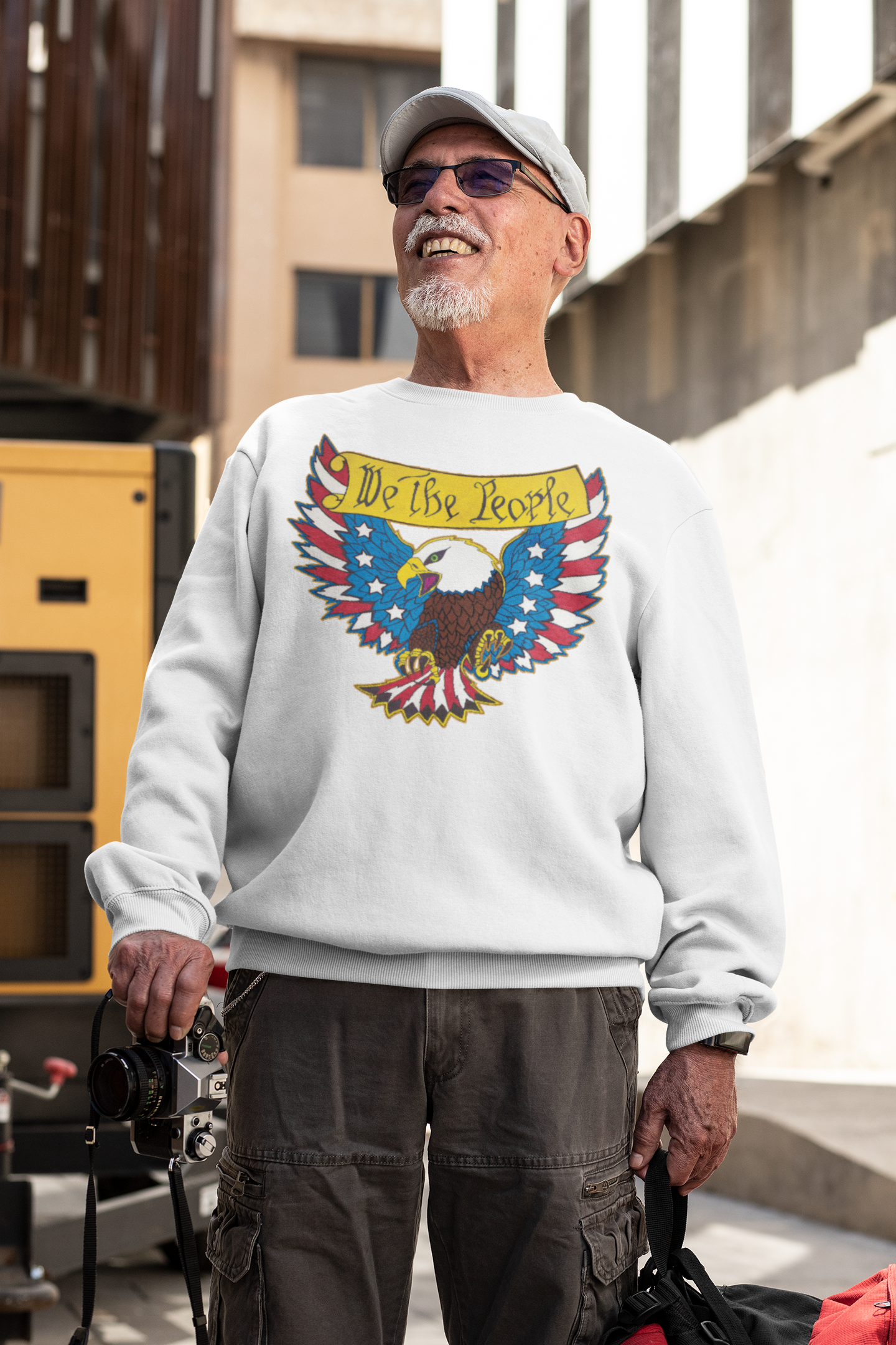 . WE THE PEOPLE Heavy Weight Patriotic Sweatshirt (S-5XL):  Men's Gildan 18000 - FREE SHIPPING