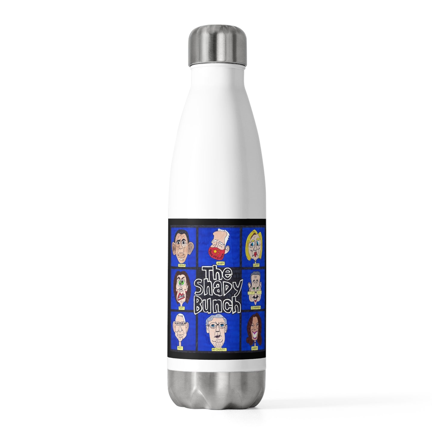 .THE SHADY BUNCH:  20oz Double Insulated Patriotic Water Bottle - FREE SHIPPING