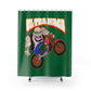 ULTRA MAGA:  100% Polyester Patriotic Biker Shower Curtain - FREE SHIPPING